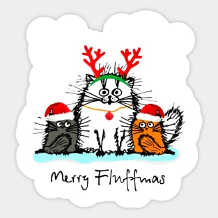 Merry Fluffmas Sticker